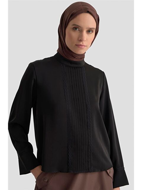 ARMİNE Nervürlü Bluz 25Kd1112 Siyah - S000489740-19351