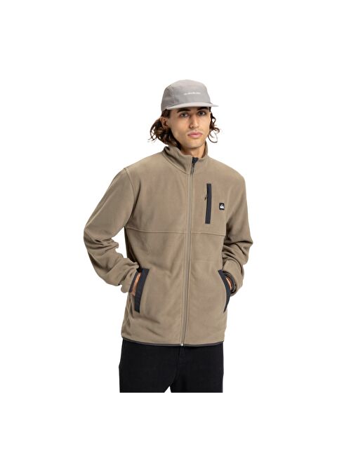Quiksilver No Destination Fz Erkek Bej Polar Fermuarlı Sweatshirt - S000489648-25636