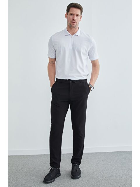 Fullamoda Beli Bağcıklı Dokulu Pantolon - S000513939-19351