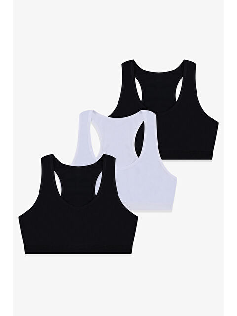 Koza İç Giyim Kadın 3'lü Kalın Askılı Yarım Büstiyer - S000499083-37424