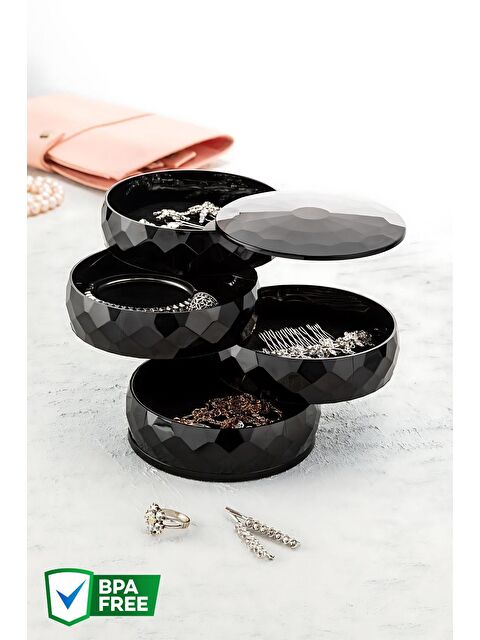 Nandy Home 4 Katlı Yuvarlak 360 Derece Dönebilen, Diamond Takı Organizeri - S000173987-19351