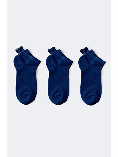 Katia And Bony 3 lü Paket Soft Bambu Kız Çocuk Step Çorap Lacivert / Lacivert / Lacivert - S000130848-21164