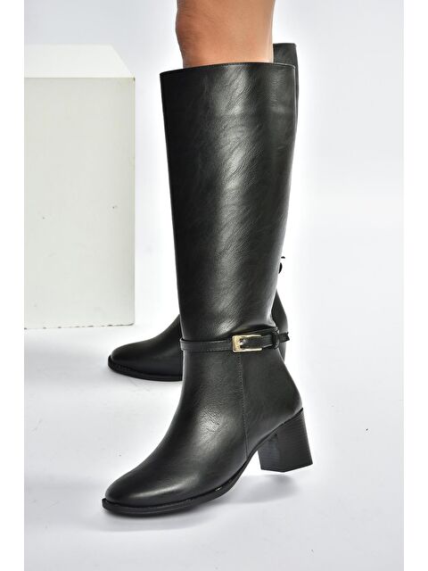 Fox Shoes Siyah Kadın Çizme V973600509 - S000464439-19351