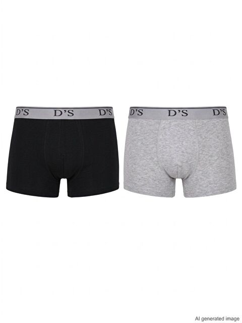 D'S damat Soft Pamuk Erkek 2'li Boxer