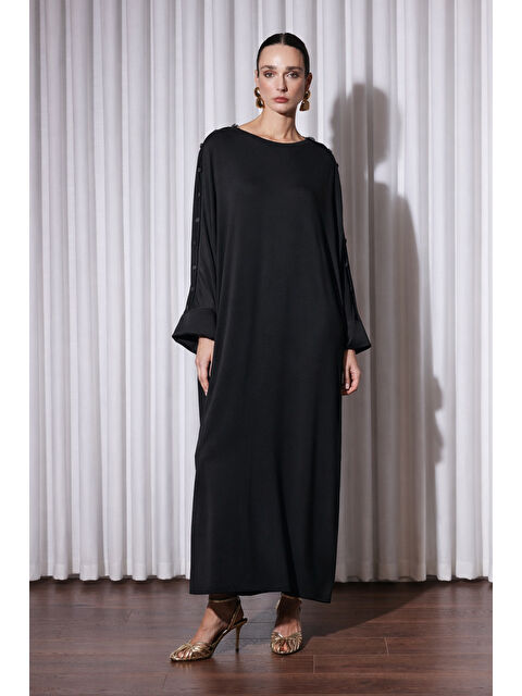 Remsa Missemramiss Sovena Yarasa Kol Elbise 5354 Siyah