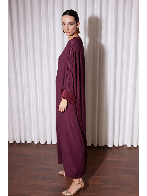 Remsa Missemramiss Sovena Yarasa Kol Elbise 5354 Bordo