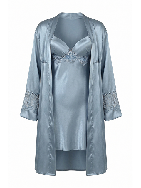 BONDY Saten 2 Li Set Kaplı GRI