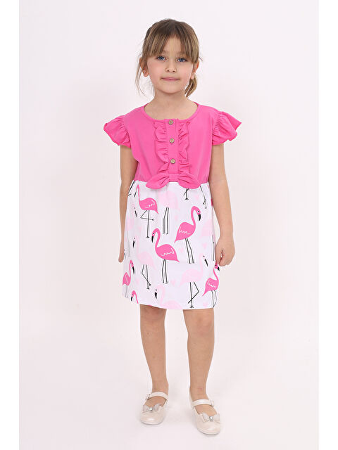 Toontoykids Kız Çocuk Baskılı Elbise - S000359076-29707