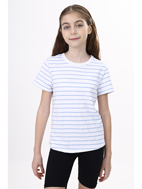 Toontoykids Kız Çocuk Çizgili Tişört - S000359078-23370