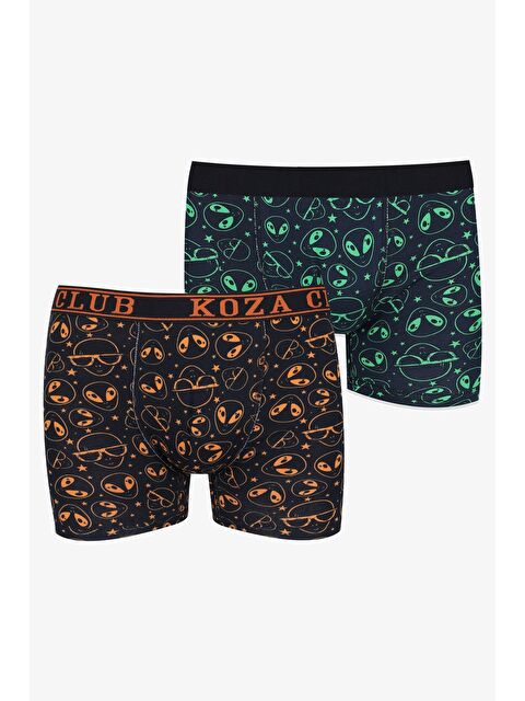 Koza İç Giyim Erkek 2'li Pamuklu Elastanlı Boxer - S000325206-6388