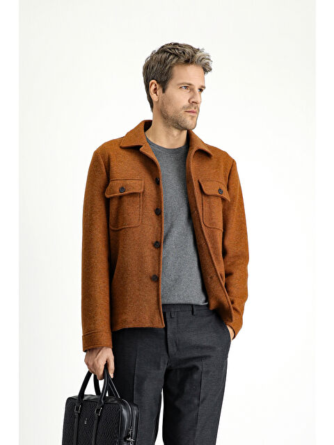 Kiğılı Regular Fit Yünlü Spor Ceket