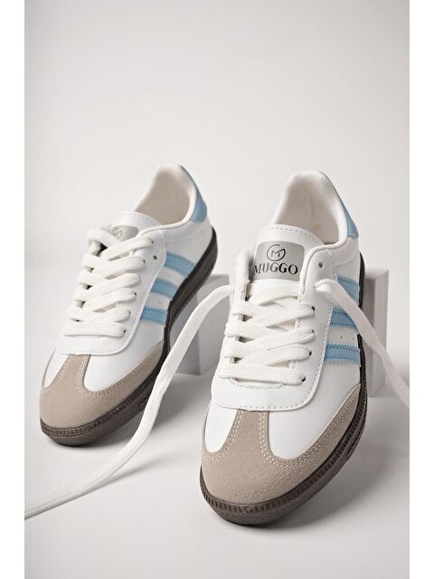 Muggo JABBAR Unisex Ortopedik Günlük Bağcıklı Yürüyüş Koşu Sneaker Spor Ayakkabı - S000215565-17234