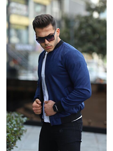 Comstar Erkek Dar Kesim Nubuk Süet Astarsız Elastanlı Su Itici Kolej Ceket