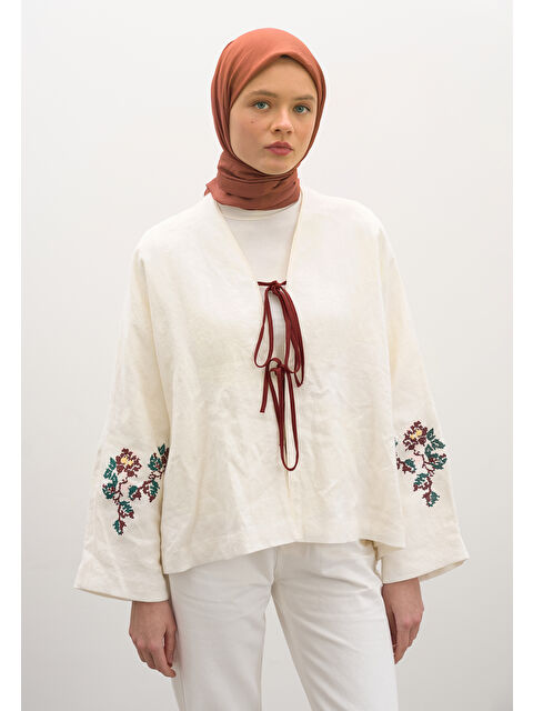 Fresh Scarfs Pamuk Viskon Eşarp Ağaç Kabuğu - S000458568-19413