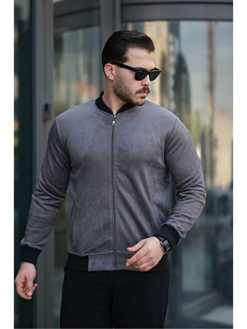 Comstar Erkek Dar Kesim Nubuk Süet Astarsız Elastanlı Su Itici Kolej Ceket