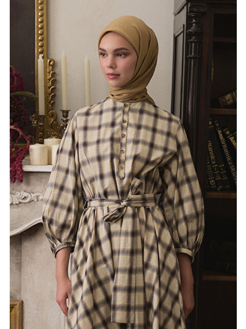 Fresh Scarfs Pamuk Viskon Eşarp Sütlü Kahve - S000458568-4280