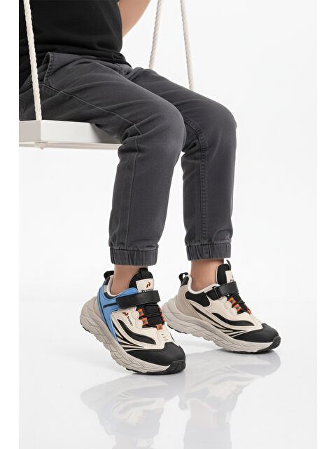 Ayakmod Mavi Cırtlı Hafif Esnek Erkek Çocuk Spor Ayakkabı 1987 F - S000493050-17234