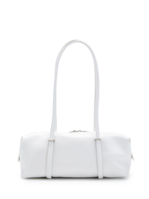 Minebag Çift Fermuar Detaylı Silindir Kadın Omuz Çanta Sophie Beyaz - S000519074-20063