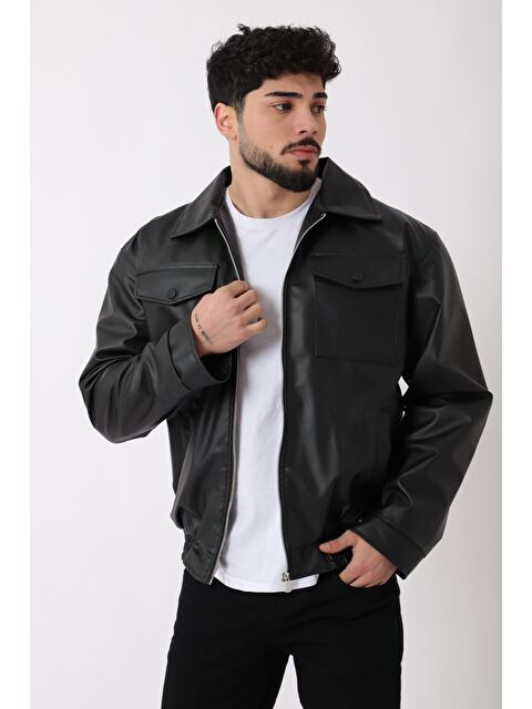 Stilkombin Bel Lastikli Kapaklı  Suni Deri Mont PLDP 2998_50447 - S000362152-19351