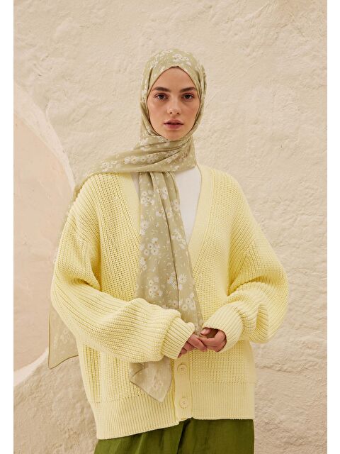 Fresh Scarfs Papatya Desen Rami Şal Adaçayı - S000459763-18194