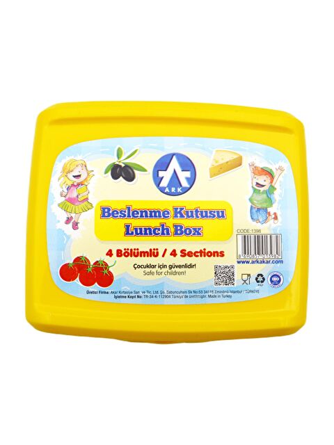 Ark Kilitli 4 Bölmeli Beslenme Kutusu Kod:1398 - S000361619-20072