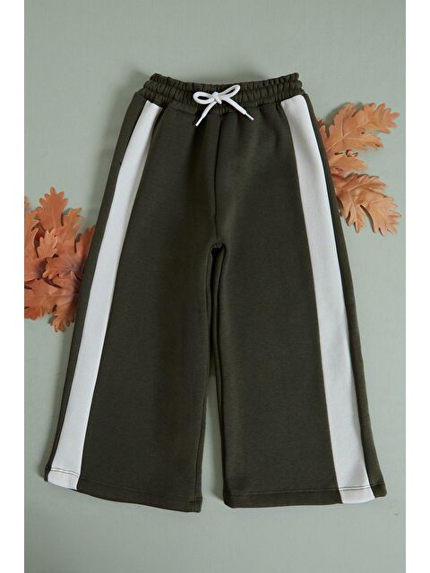 Fullamoda 3 İplik Yanları Şeritli Beli Lastikli Kız Çocuk Eşofman Altı - S000451854-18547