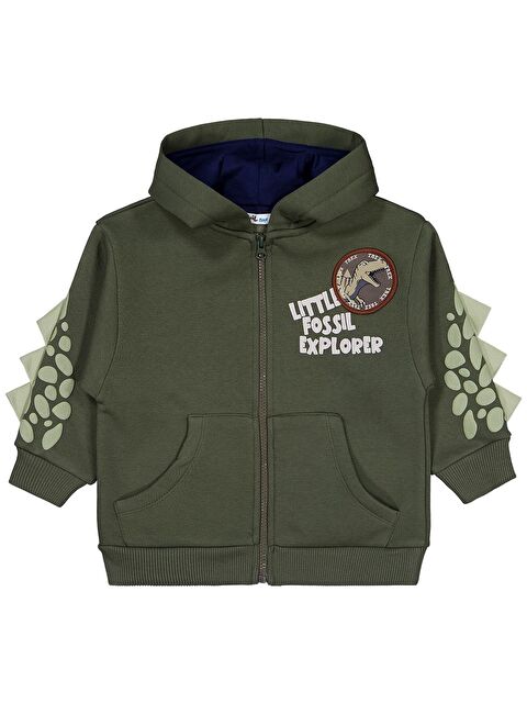Civil Boys Lıttle Fosıl Baskılı 2-5 Yaş Hırka - Haki 5-6 Yaş - S000490928-19294
