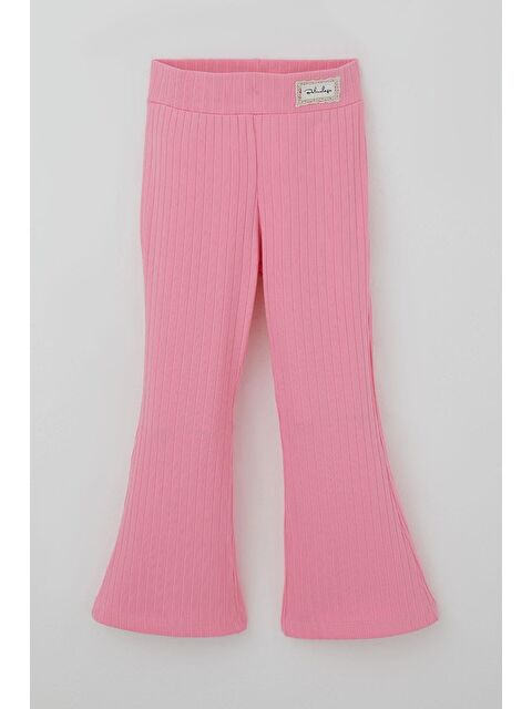 Breeze Kız Çocuk Tayt Bel Kısmı Arma Aksesuar Detaylı Pembe (3-7 Yaş) - S000527151-20024