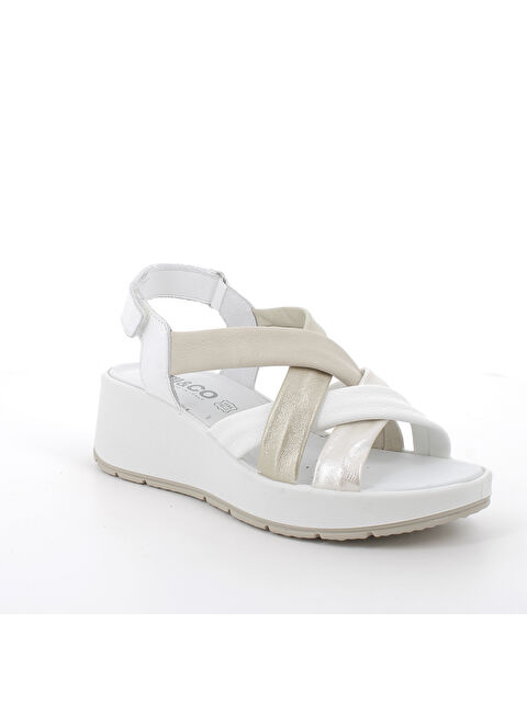IGI&Co Kadın Sandalet 7666722 DCR 76667 SI.NAPPA BOTTAL Bianco Platino