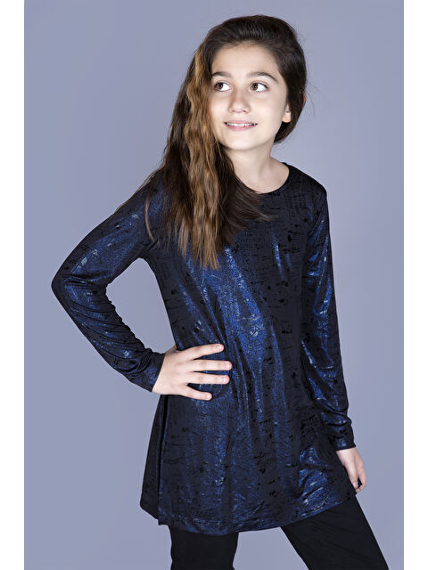 Toontoykids Kız Çocuk Simli Harf Desenli Tişört