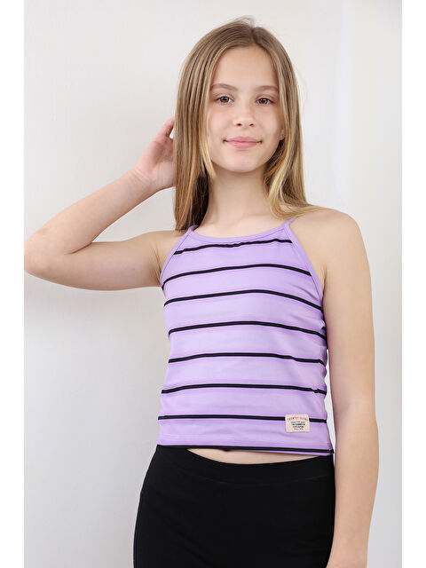 Toontoykids Kız Çocuk Çizgili Atlet