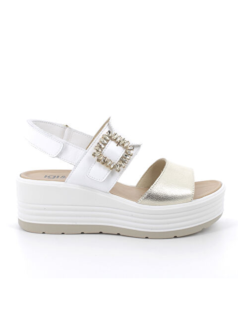 IGI&Co Kadın Sandalet 7667322 DAE 76673 FIO.BO.OME/NAPP Platino Bianco