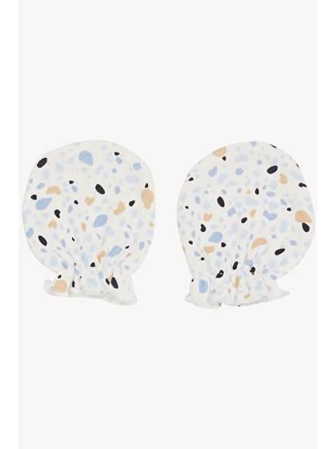 Breeze Yenidoğan Bebek Eldiven Desenli Beyaz (7 X 9 Cm) - S000508412-20063