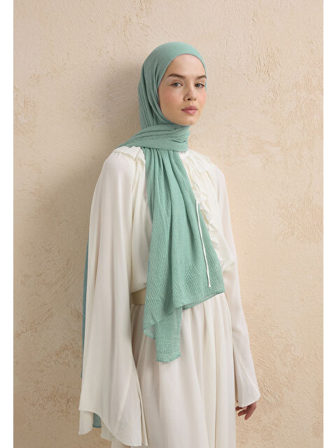Fresh Scarfs Modal Krinkıl Şal Okyanus - S000420277-20055