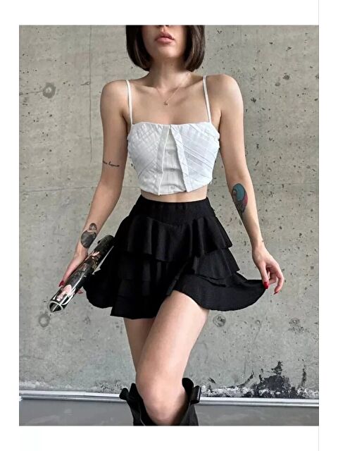 Jane's Mykonos Basic Etek - Siyah