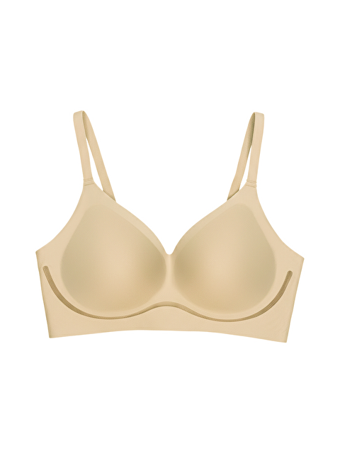 Cottonhill Seamless Bra - Air | Ten Lazer Kesim Dikişsiz Dalga Şerit Detaylı Balensiz Kadın Sütyen