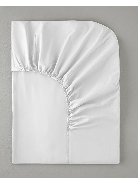 English Home Pure Pamuklu King Size Lastikli Çarşaf 180x200 cm Beyaz - S000526806-20063