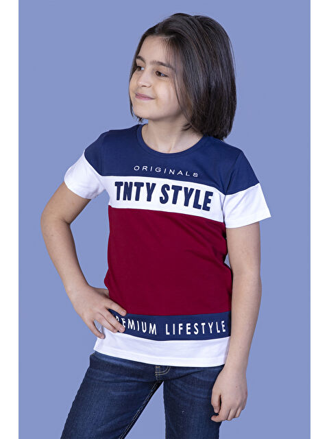Toontoykids Erkek Çocuk Garnili TNTY Nakışlı Tişört