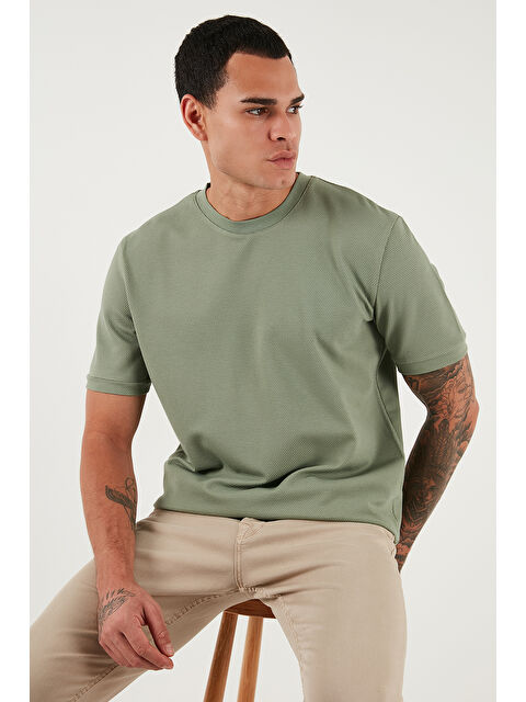 Buratti Streç Pamuklu Slim Fit Sıfır Yaka Tişört 5902639 - S000421661-26048