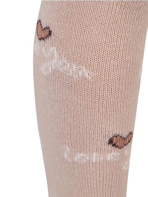 Civil Baby Love 6- Bebek Kız Külotlu Çorap - Kahverengi 18 Ay - S000485066-4280