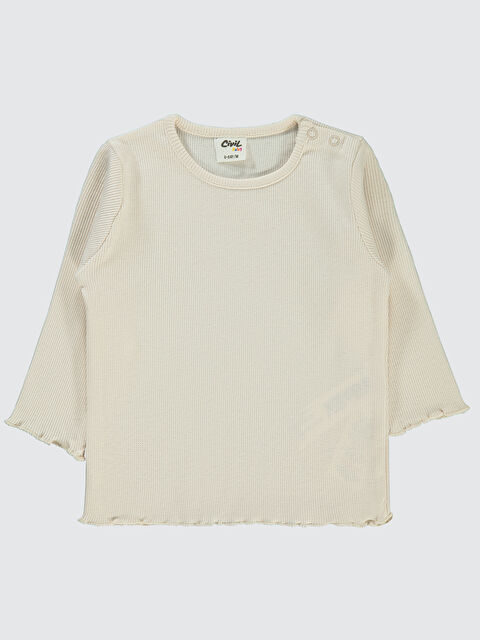 Civil Baby Kız Bebek Sweatshirt 6-18 Ay Fil Dişi