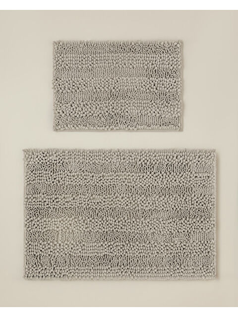 English Home Big and Tiny Kaydırmaz Taban Banyo Paspası Seti 60x90 + 40x60 cm Bej - S000530892-19928