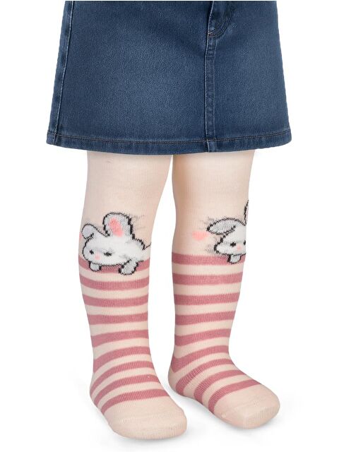 Civil Baby Mini Bunny 6- Bebek Kız Külotlu Çorap - Bej 18 Ay - S000485071-19928