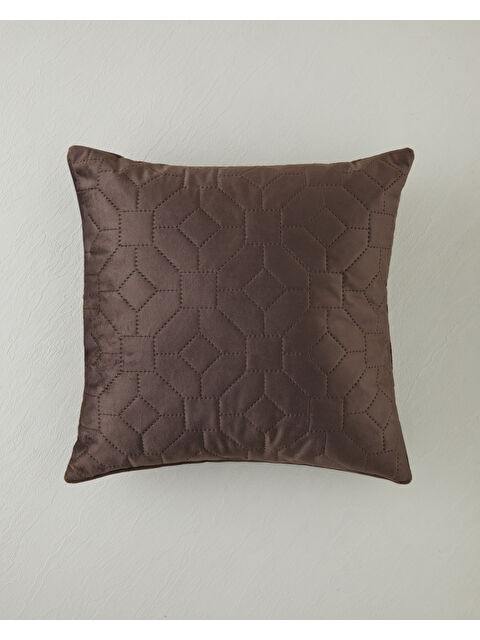 English Home Geometric Kırlent 45x45 cm Kahverengi - S000530897-19413