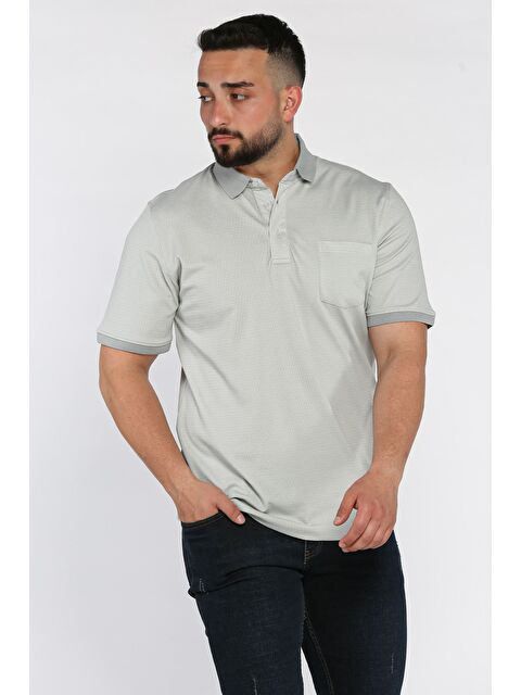 Mishar İtalia Erkek Polo Yaka Tek Cepli Desenli Tişört - S000373035-20600