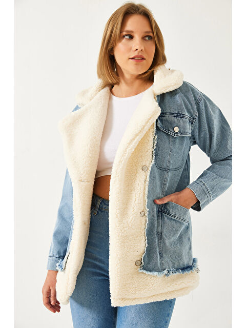 SHADE Kadın Tedy Astar Detay Dört Cepli Denim Mont - S000350055-37213