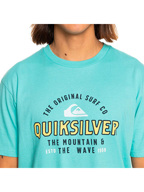 Quiksilver Floating Around Erkek Mavi Tişört - S000489087-20055