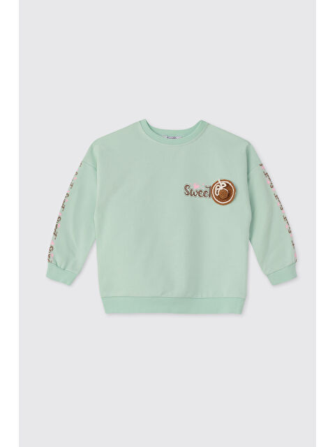 Panço Kız Bebek Mint Sweatshirt