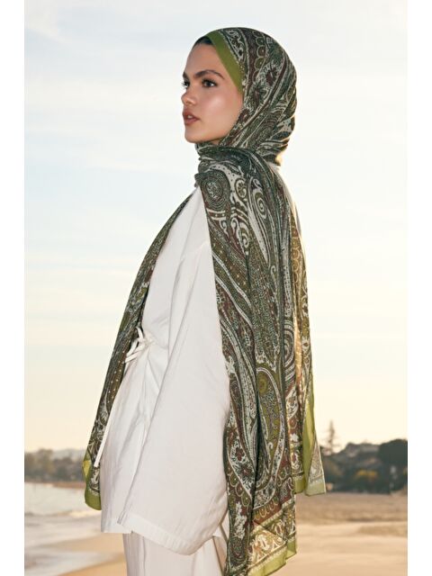 QEF Deluxe Summer Şal Noa Olive - S000395908-18194