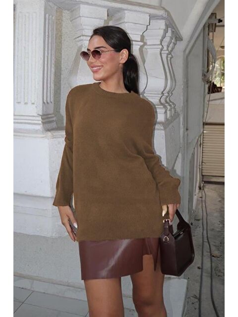 Madmext Vizon Bisiklet Yaka Kadın Triko Kazak Mg2494 - S000437739-26429